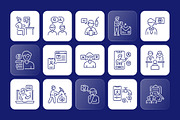 Communication Vector Icons, an Outline Icon by Prosymbols (Thumbnail 6 of 8)