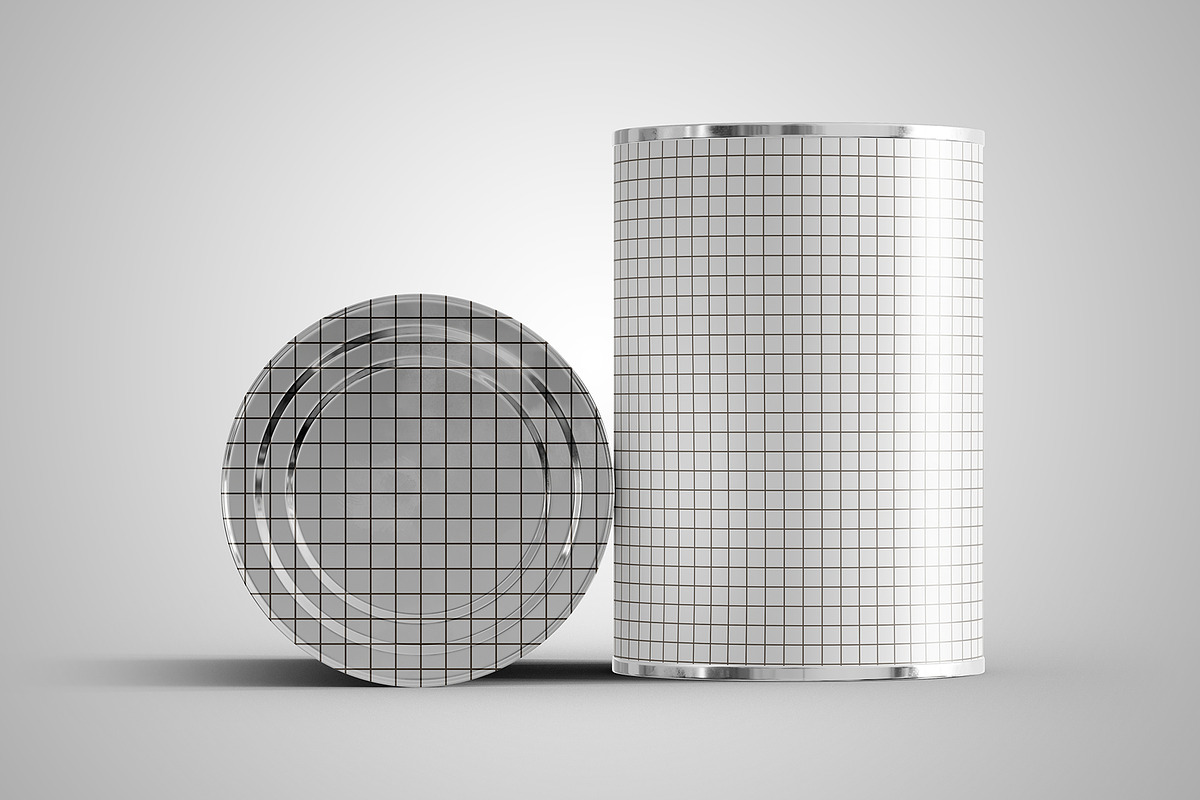 Canned Food Mockup 10 PSD Files, a Cups & Container Mockup by Muhazdinata (Photo 7 of 21)
