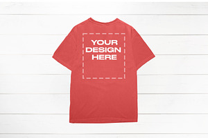 Bright Salmon Comfort Colors Mockup