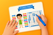 My Body Parts – Printable Learning C, an Education Illustration by Valin Malin (Thumbnail 5 of 7)