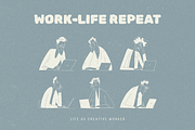 Office Life: 50 Line Art Characters, a Person Illustration by Veyla (Thumbnail 4 of 14)