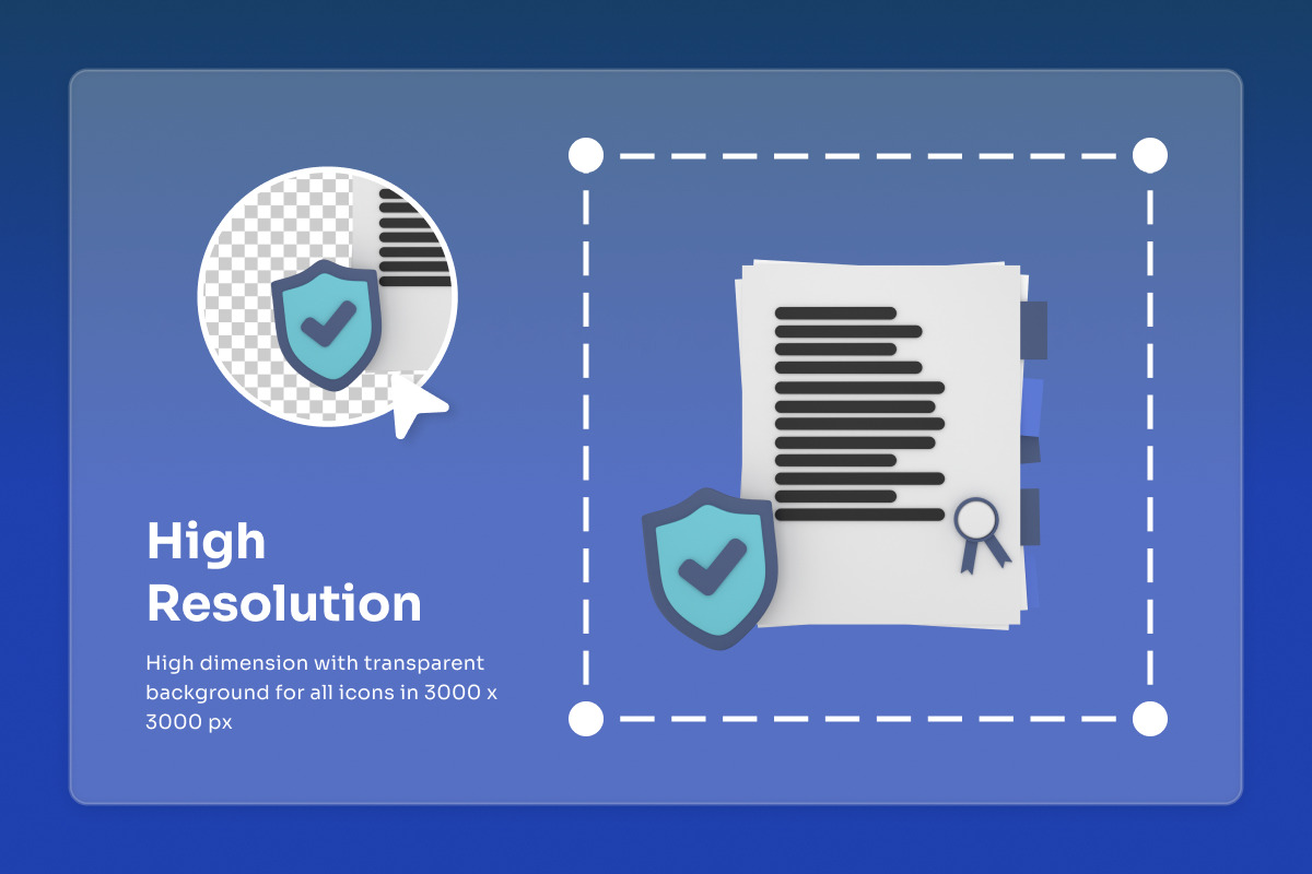Finance Protection System 3D Icons, a Finance Illustration by twinstd (Photo 3 of 6)