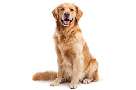 Golden retriever dog sitting and, an Animal Photo by Ylivdesign