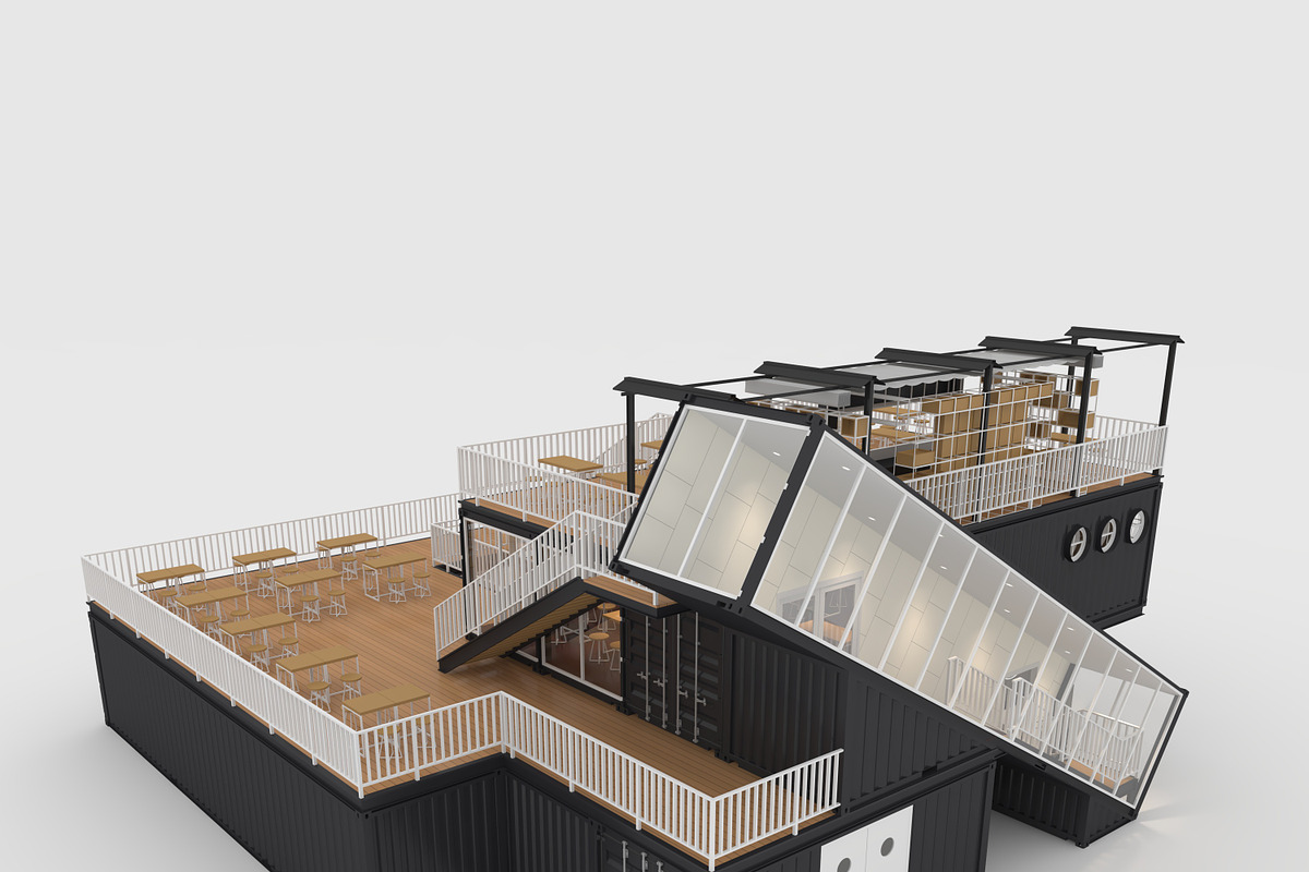 3D Model Container Cafe 6, an Architecture 3D Model by SR 3D Visual (Photo 13 of 26)