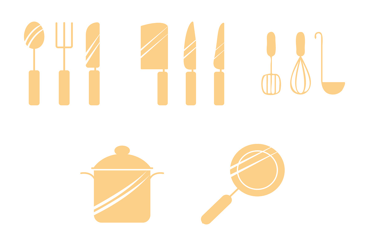 Kitchen utensil icon template, a Solid Icon by Sumberpangan (Photo 3 of 3)