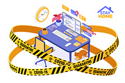 Covid-19 Coronavirus Stop Stay Home, an Education Illustration by TAlex (Thumbnail 16 of 16)