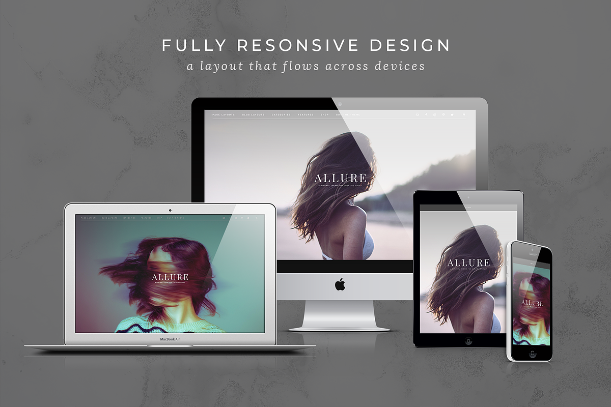 Allure - Feminine Genesis Theme, a WordPress Template by Studio Sirona (Photo 4 of 14)