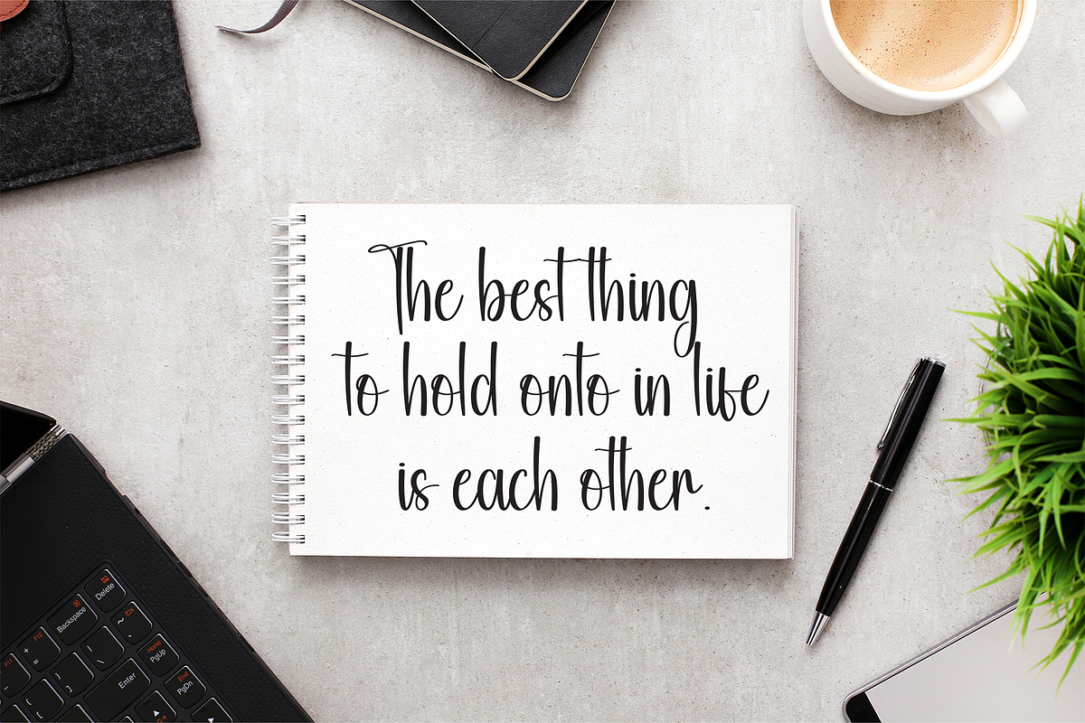 Happyday | Script Font, a Handwritten Font by Scratchones (Photo 3 of 8)