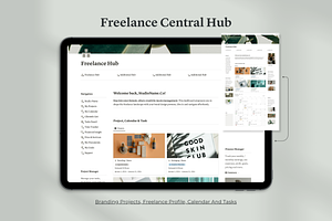 Notion Freelance Dashboard Hub