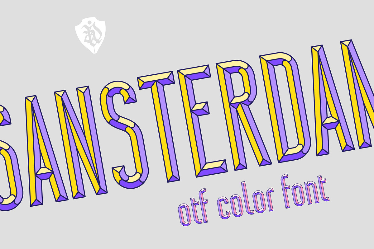 Sansterdam Color Font preview 2