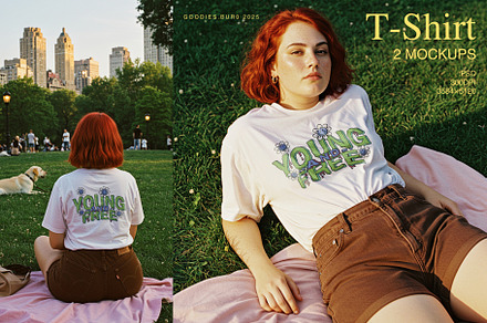Central Park T-Shirt Mockup Bundle, an Apparel Mockup by Goodies.Buro