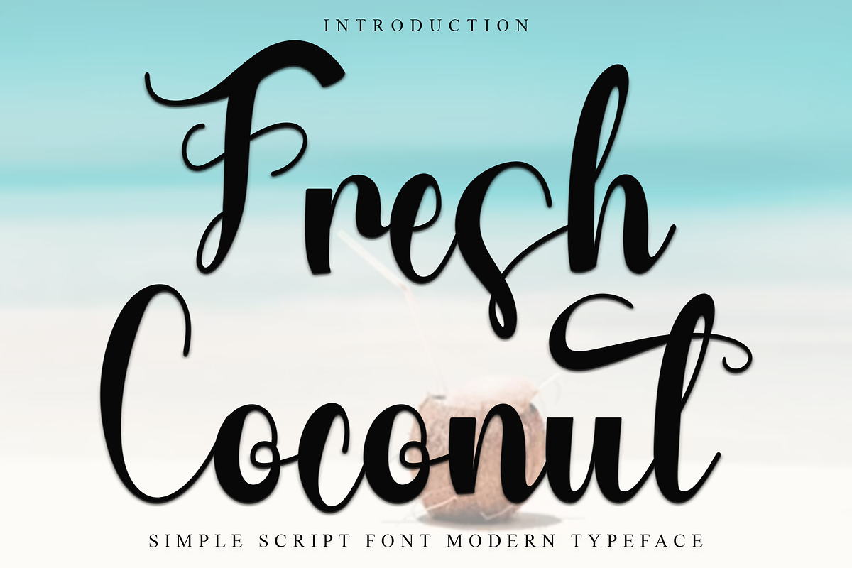 Fresh Coconut, a Handwritten Font by InermediaSTUDIO (Photo 1 of 8)