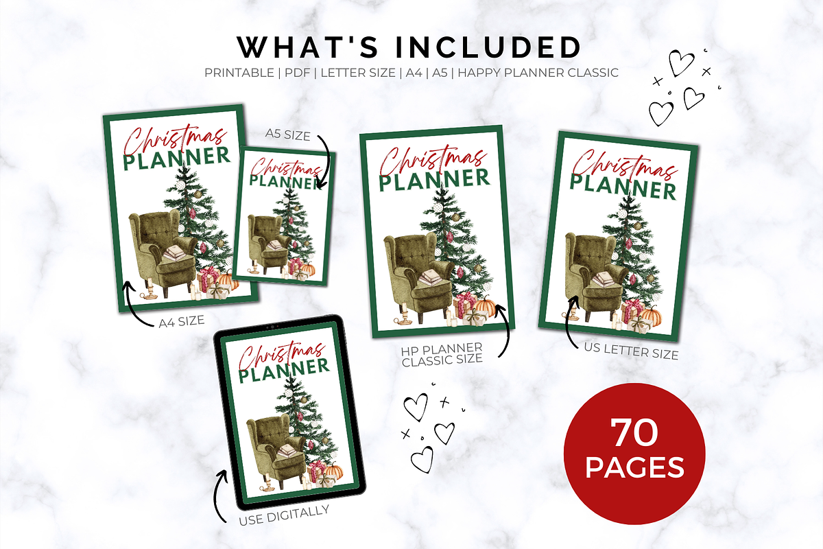 Christmas Planner - Printable, a Stationery Template by Jennifer Magri Templates (Photo 5 of 8)