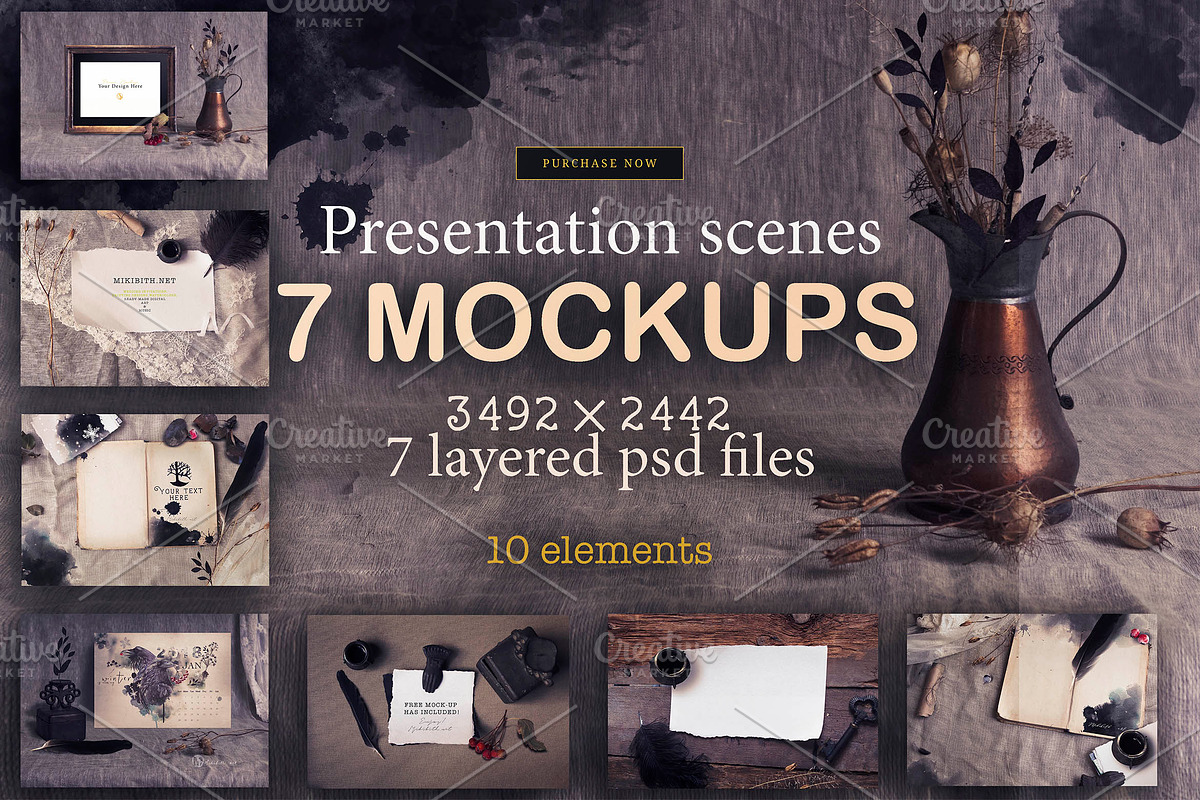 Mockup Scene Creators, a Presentation Template by Alisa Mikibith Art (Photo 10 of 19)