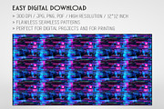 20 Seamless Digital Glitch Patterns, a Pattern Graphic by Nordic Design (Thumbnail 2 of 9)