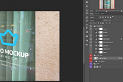Window Logo Mockup Blue Icon, an Advertising Mockup by RSplaneta (Thumbnail 2 of 2)