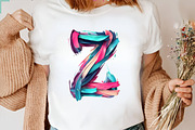 Brushstroke Easter Alphabet Clipart, an Illustration by SVGArt (Thumbnail 9 of 9)