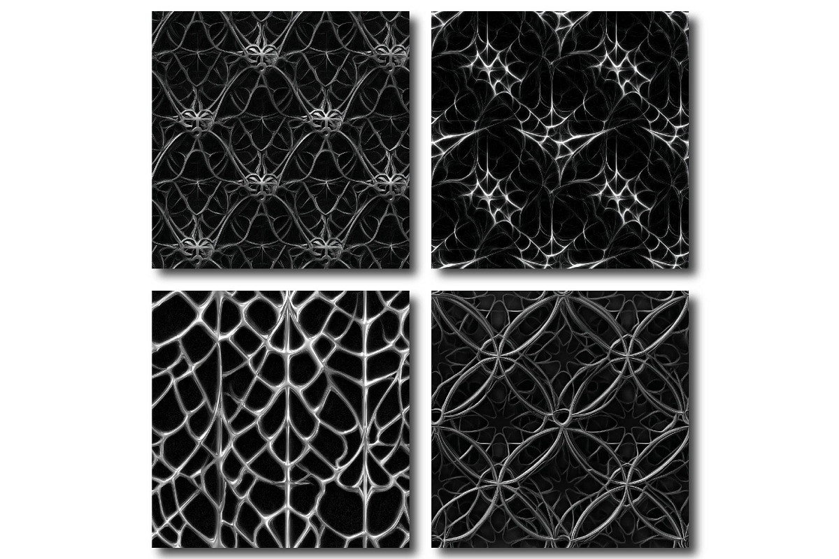 Gothic Silver Web Backgrounds, a Texture Illustration by DreamPrint404 (Photo 3 of 4)