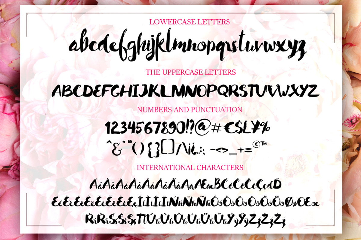 Always Brush Font preview 5