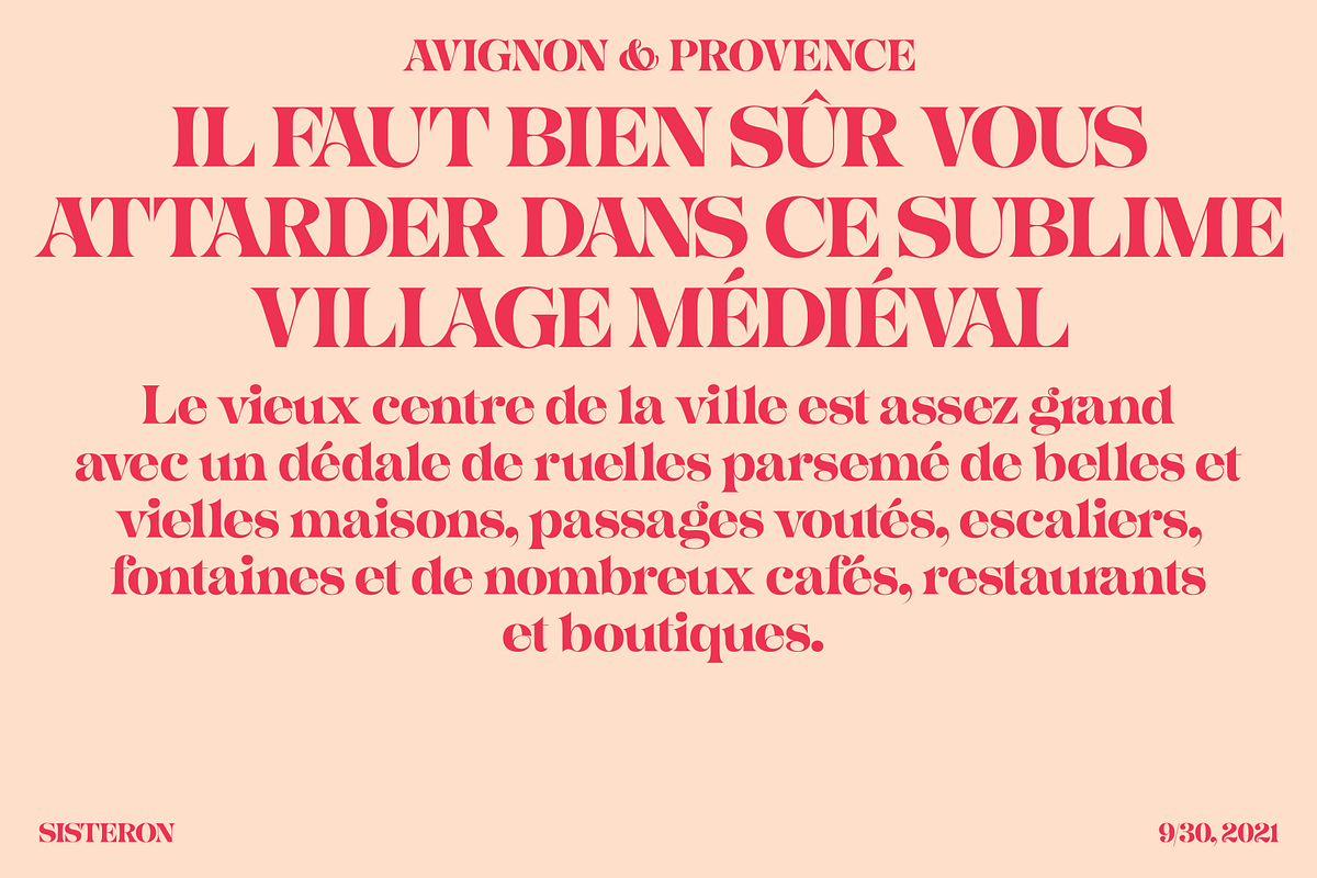 Sisteron, a Font by Simon Walker (Photo 4 of 8)