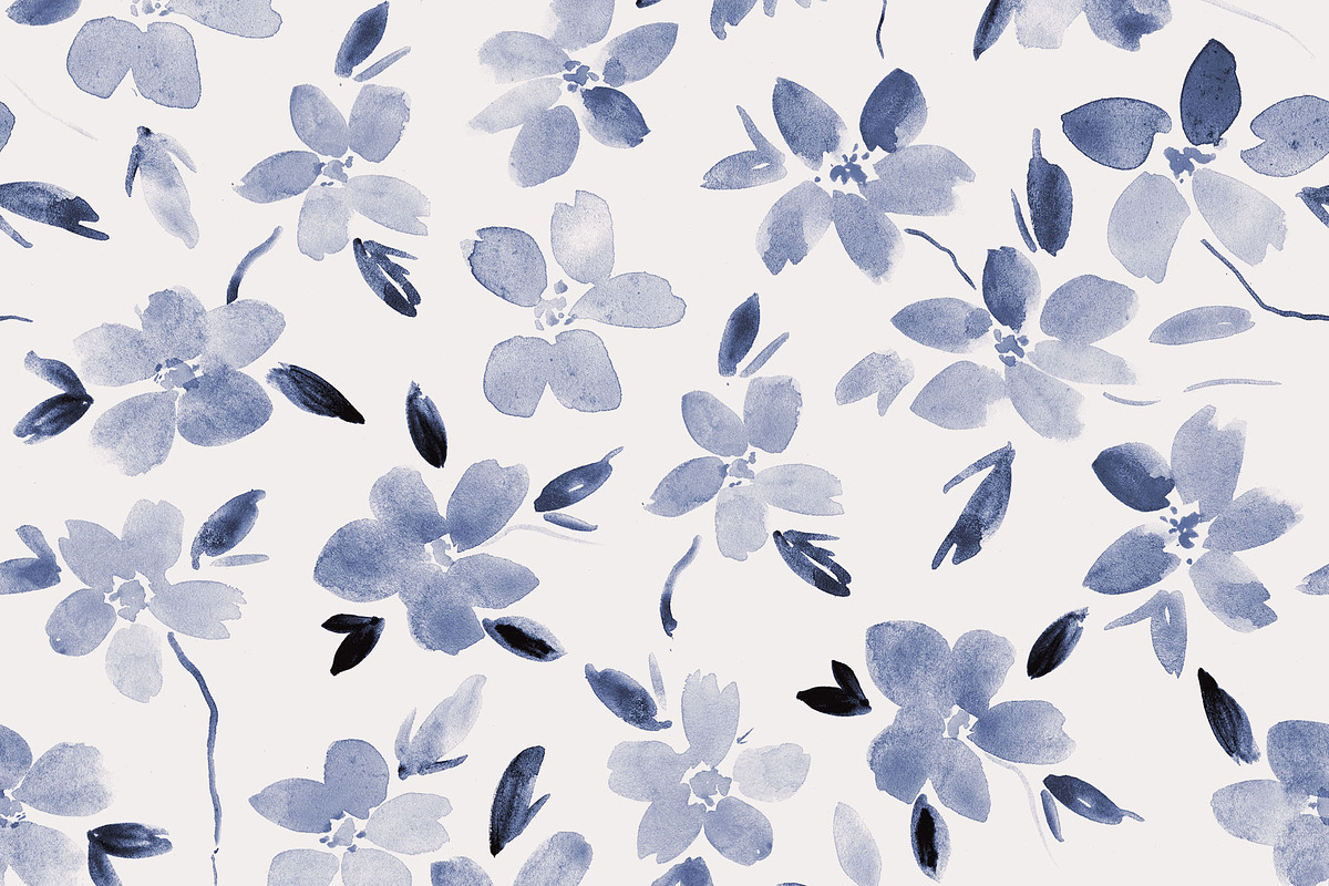 Bloom in Sardinia - pattern, a Pattern Graphic by Katerina Tova (Photo 3 of 9)