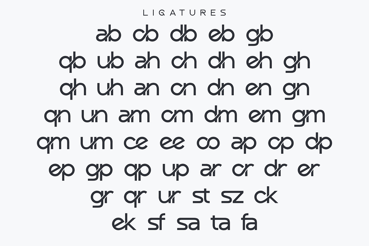 Godber - Modern Ligature Sans Serif, a Sans Serif Font by Sealoung (Photo 8 of 11)