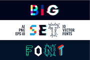 10 vector fonts, a Decorative Illustration by MaximGertsen (Thumbnail 1 of 11)
