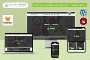 Cleaning Service & Tools Elementor, a WordPress Template by HasnainDEV
