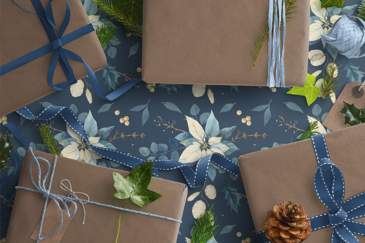 Frosty winter watercolor set, an Illustration by PS_patterns (Photo 4 of 5)