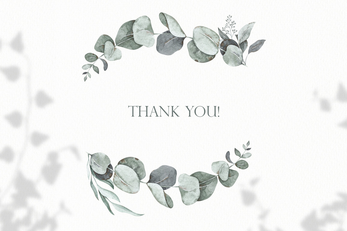 Watercolor eucalyptus clipart, an Illustration by OrangePeafowlArt (Photo 10 of 10)