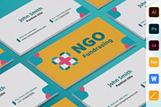 NGO Business Card, a Business Card Template by TemplatesNow! (Thumbnail 1 of 3)