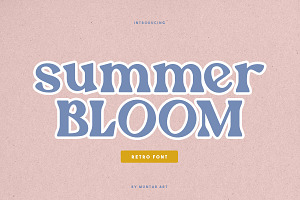 Summer Bloom Retro Font