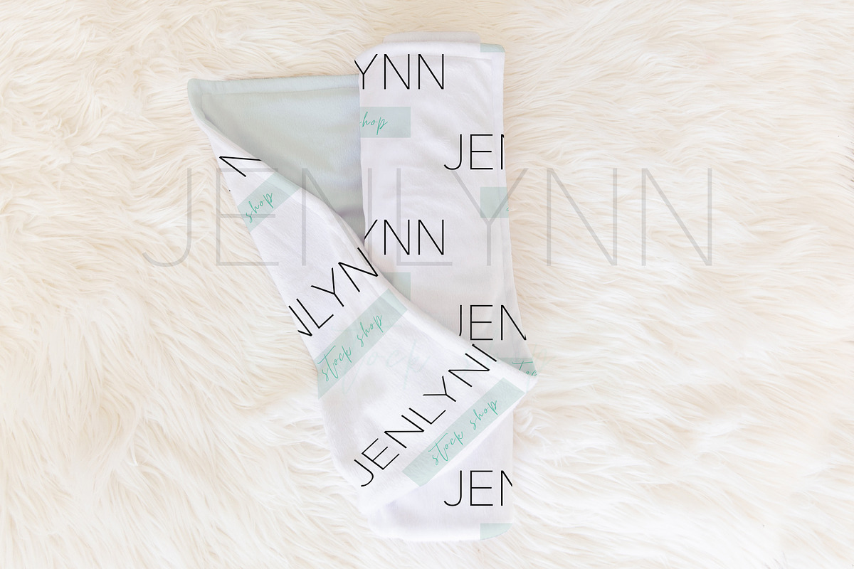 Rolled Minky Blanket Mockup #3, a Product Mockup by JENLYNN Stock Shop (Photo 1 of 6)