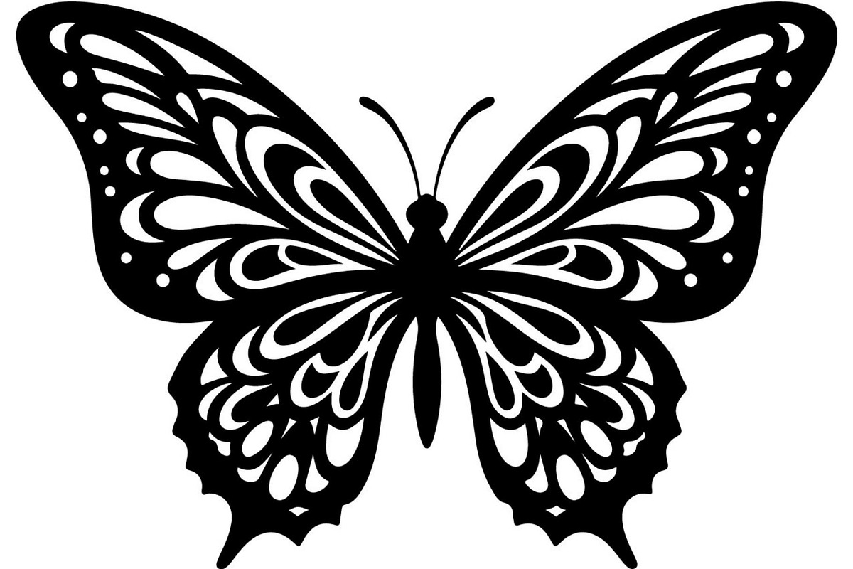 Butterfly Silhouette Bundle, a Decorative Illustration by Designer_Momina (Photo 15 of 20)