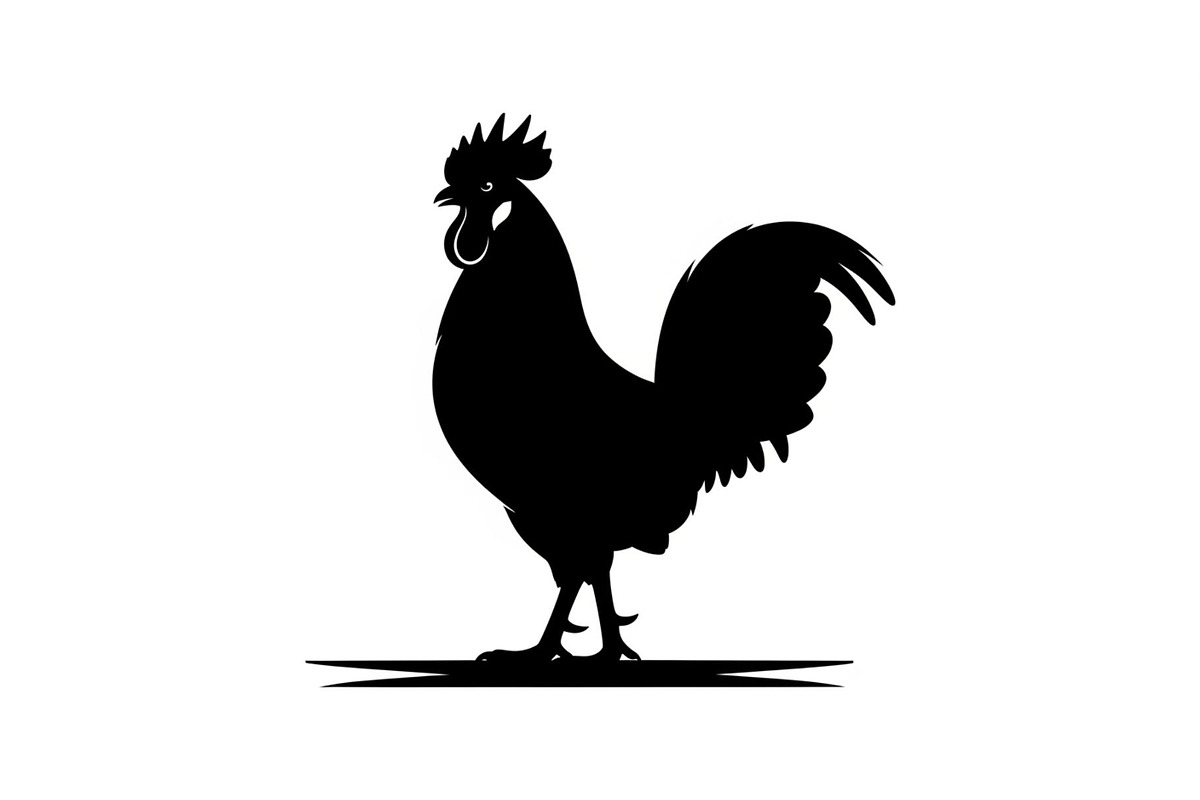 Rooster Chicken Silhouette Vector Bu, an Illustration by Designs_River (Photo 37 of 51)