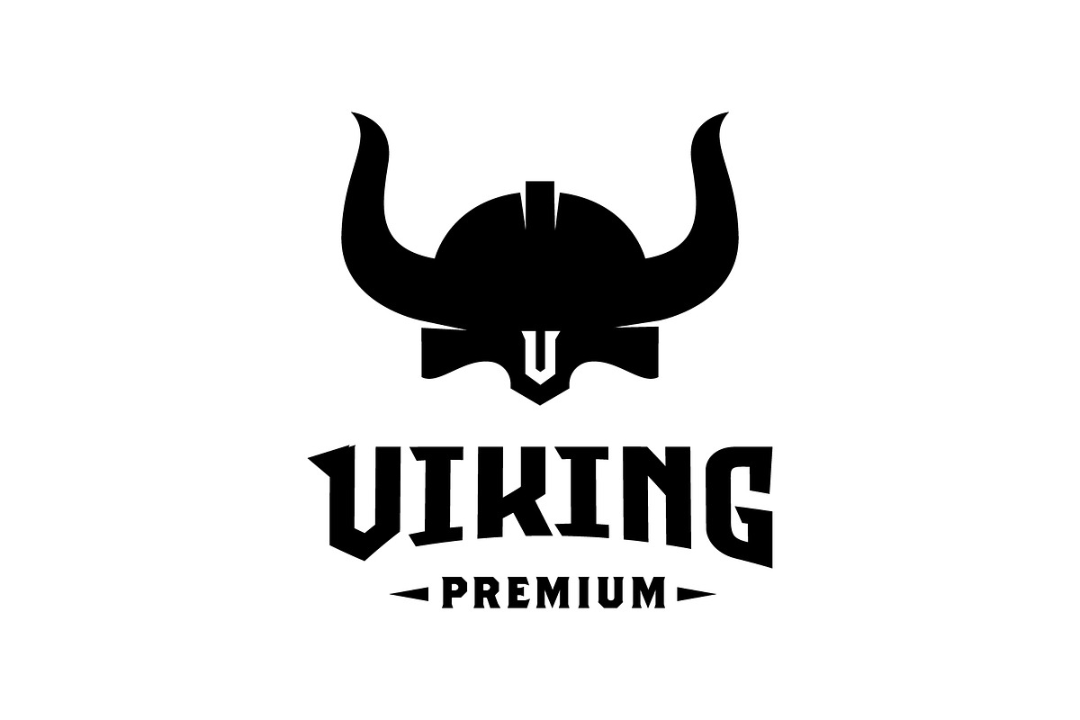 Viking Helmet Warrior Knight Logo, a Branding & Logo Template by funpixel