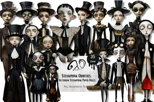 Steampunk Oddities: Paper Dolls