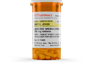 Generic Prescription Medicine Bottle, a Health & Medical Photo by Andy Dean Photography