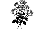 Floral Bouquet Silhouette, an Object Graphic by Creativeshirt (Thumbnail 17 of 20)