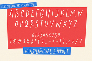 English Speakers Font