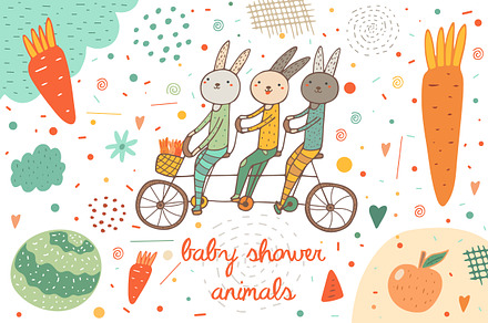 Baby shower animals