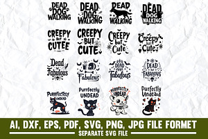 Dead but Fabulous SVG Bundle, Gothic, a Graphic by VectorArtPrintableDesign