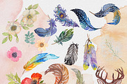 Boho Clipart, an Illustration by My Creative Atelier (Thumbnail 2 of 4)