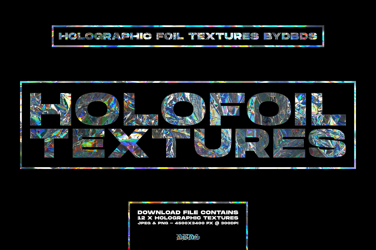 Holographic Foil Textures, a Texture Graphic by dbdslondon (Photo 1 of 3)