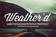 Weathered - Aged / Vintage effects, a Layer Style Add-On by Graphic Goods Co (Thumbnail 1 of 5)