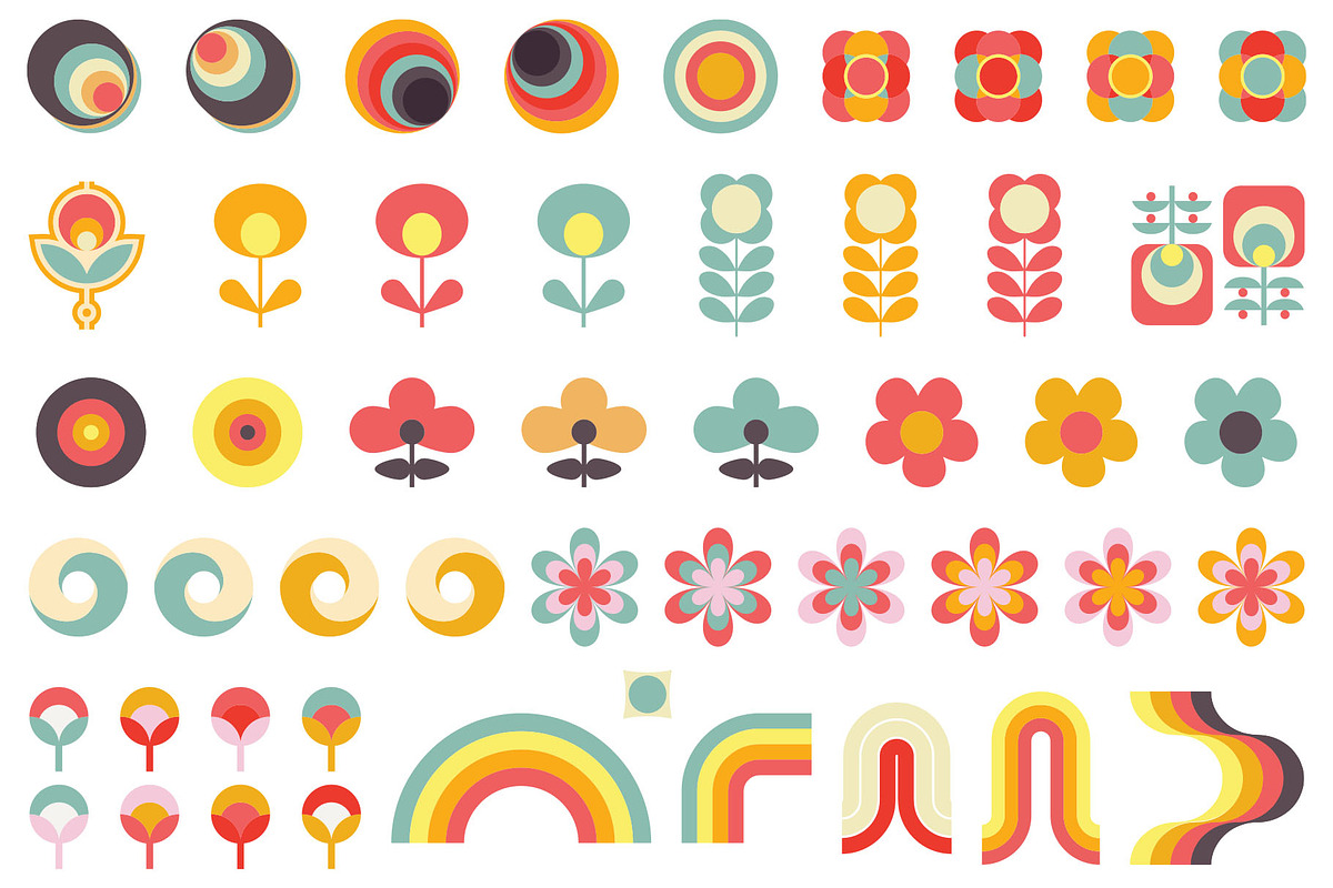 1970s Collage Art Pack, a Background Graphic by Pulpixel Design (Photo 3 of 12)