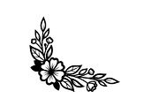 Floral Corner Ornament Clipart Bundl, an Illustration by Creativeshirt (Thumbnail 15 of 48)