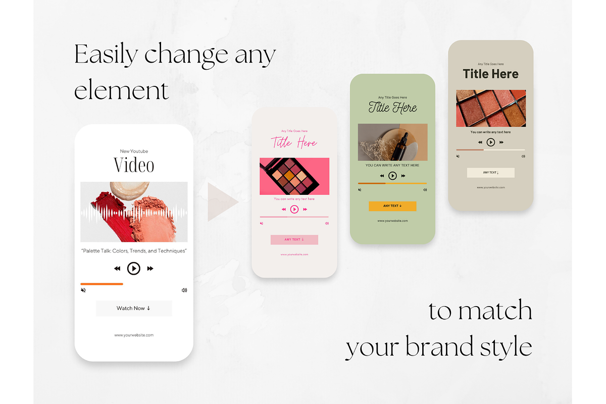 100 Beige MakeUp Social Media Story, a Social Media Template by PatternLab. (Photo 5 of 9)