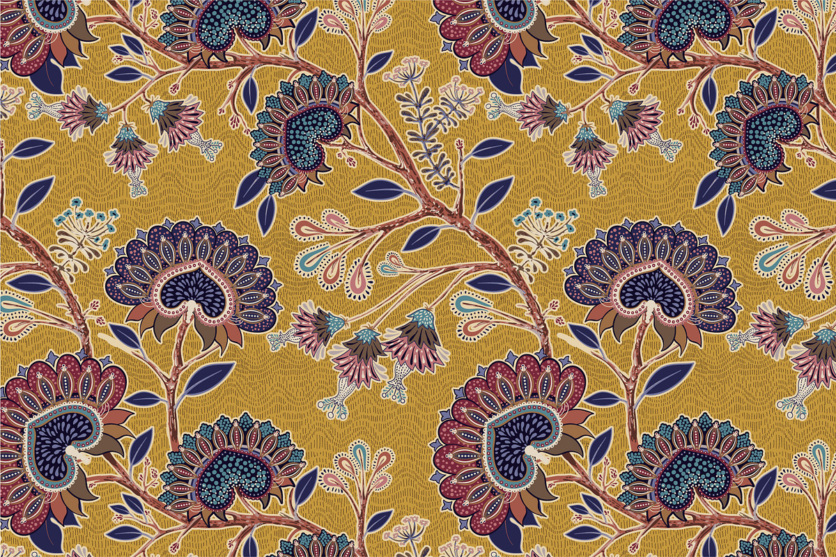 Autumn floral patterns. Seamless EPS, a Pattern Graphic by Sunny_Lion (Photo 2 of 6)