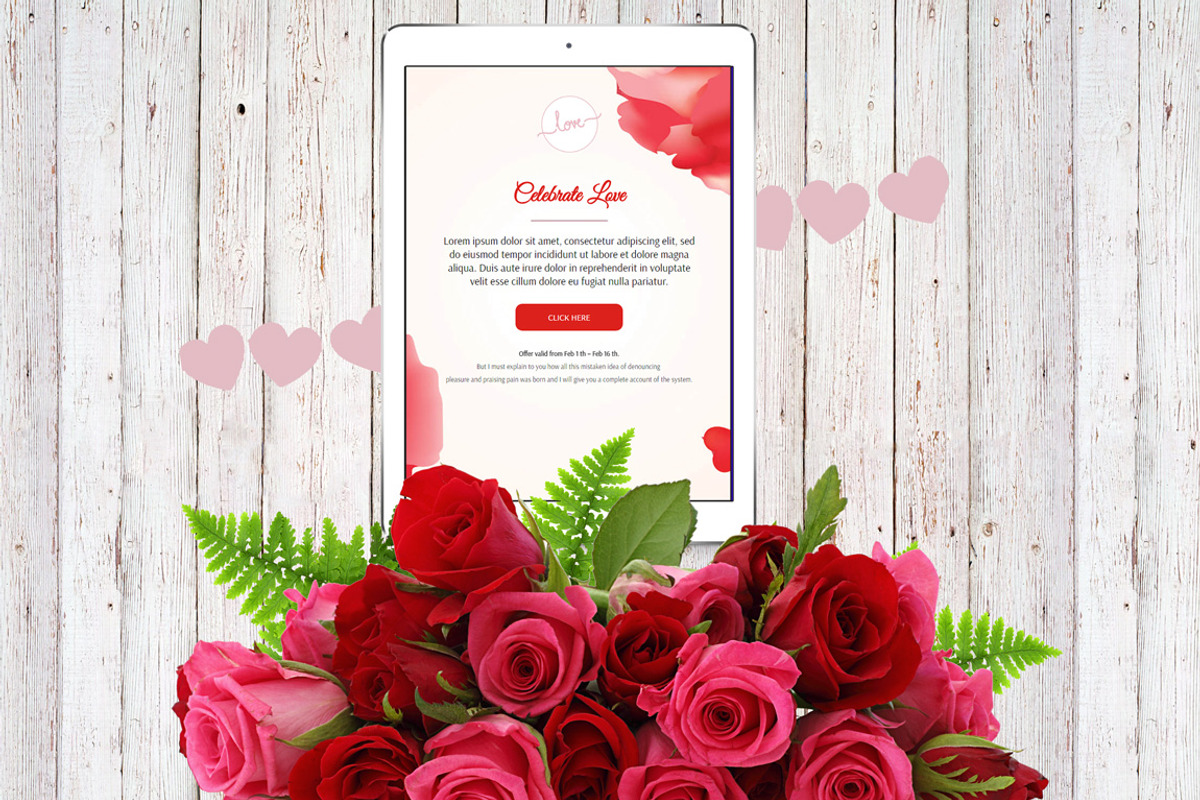 3 Valentine's Day Email Templates, an Email Template by Khryna Designs (Photo 2 of 4)